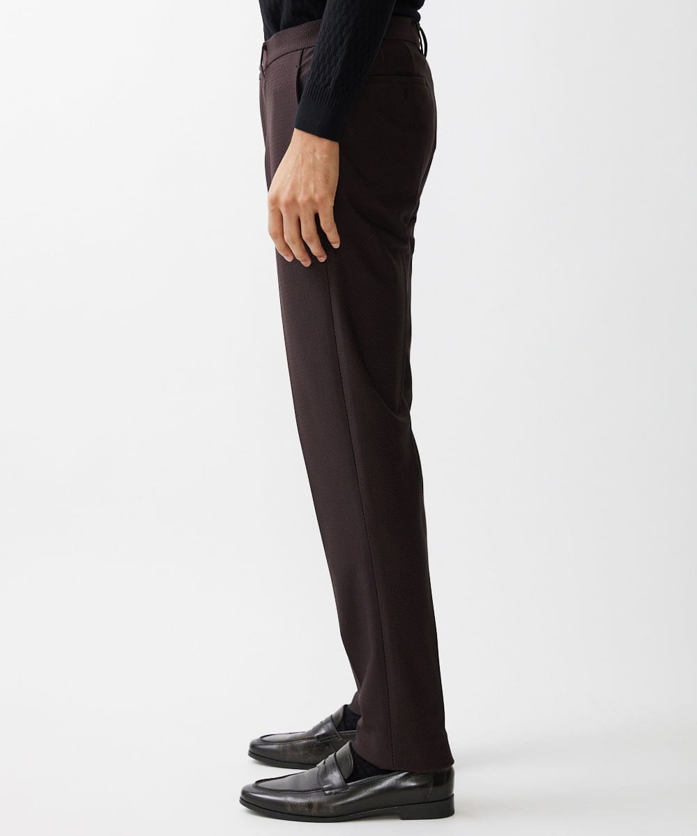 MNLDV57250 MICHEL KLEIN HOMME(ミッシェルクラン オム) ジャガードスラックスパンツ セットアップ パープル