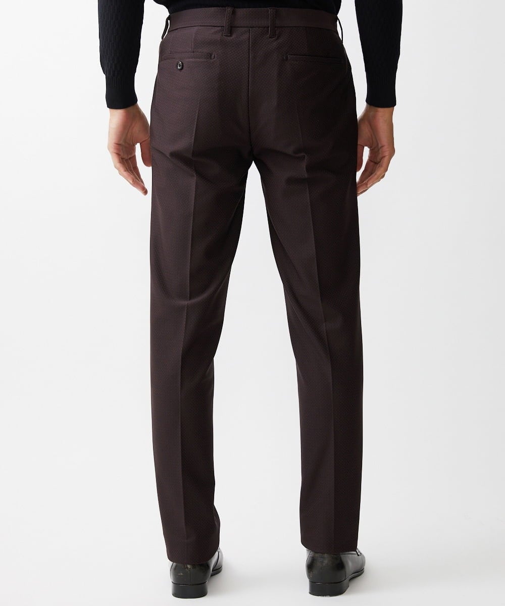 MNLDV57250 MICHEL KLEIN HOMME(ミッシェルクラン オム) ジャガードスラックスパンツ セットアップ パープル