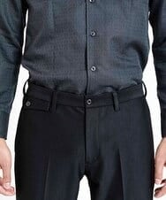 MNLDV57250 MICHEL KLEIN HOMME(ミッシェルクラン オム) ジャガードスラックスパンツ セットアップ ブラック