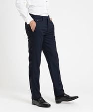 MNLDX04230 MICHEL KLEIN HOMME(ミッシェルクラン オム) ベーシックスラックスパンツ セットアップ ネイビー
