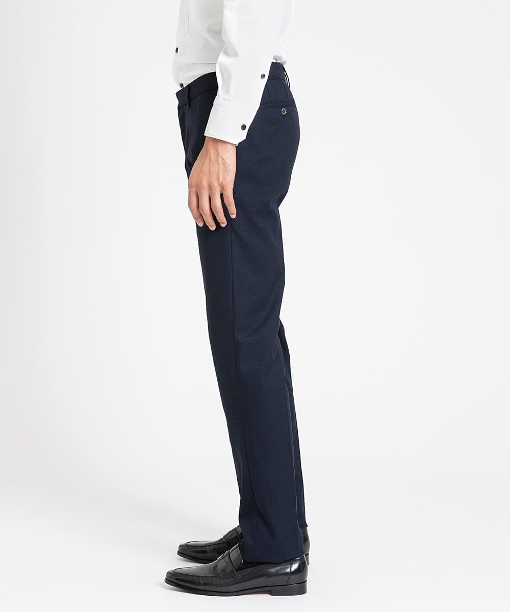 MNLDX04230 MICHEL KLEIN HOMME(ミッシェルクラン オム) ベーシックスラックスパンツ セットアップ ネイビー