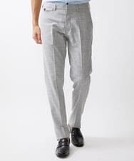 MNLDX04230 MICHEL KLEIN HOMME(ミッシェルクラン オム) ベーシックスラックスパンツ セットアップ ライトグレー