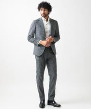 MNLDX04230 MICHEL KLEIN HOMME(ミッシェルクラン オム) ベーシックスラックスパンツ セットアップ グレー