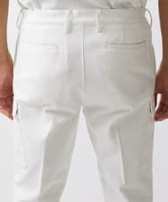 MNLDX62250 MICHEL KLEIN HOMME(ミッシェルクラン オム) プレビアシャンブレーカーゴパンツ 撥水 ホワイト(90)