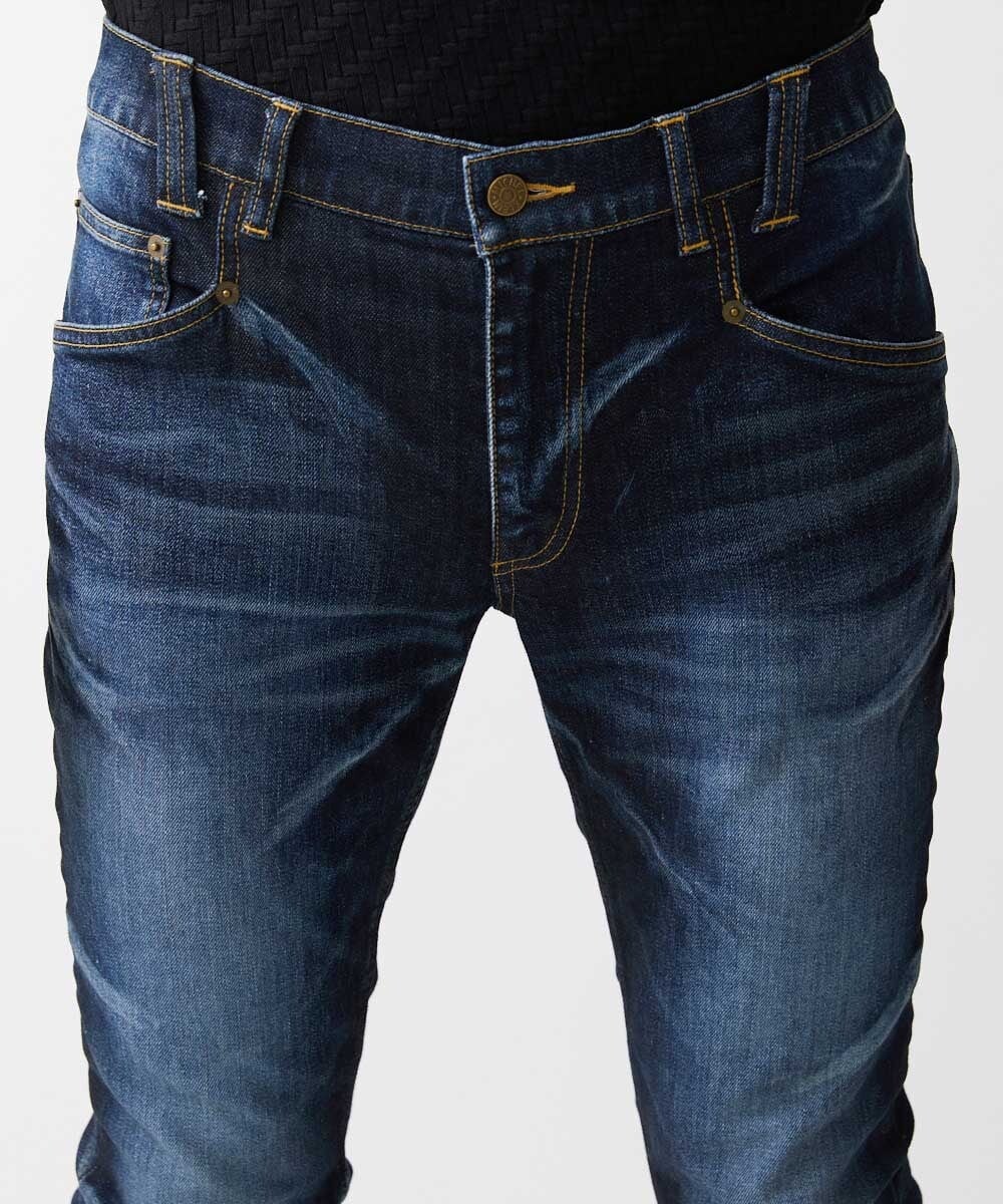 MNLGC26330 MICHEL KLEIN HOMME(ミッシェルクラン オム) 《日本製》ブルーオーシャンデニムパンツ ネイビー