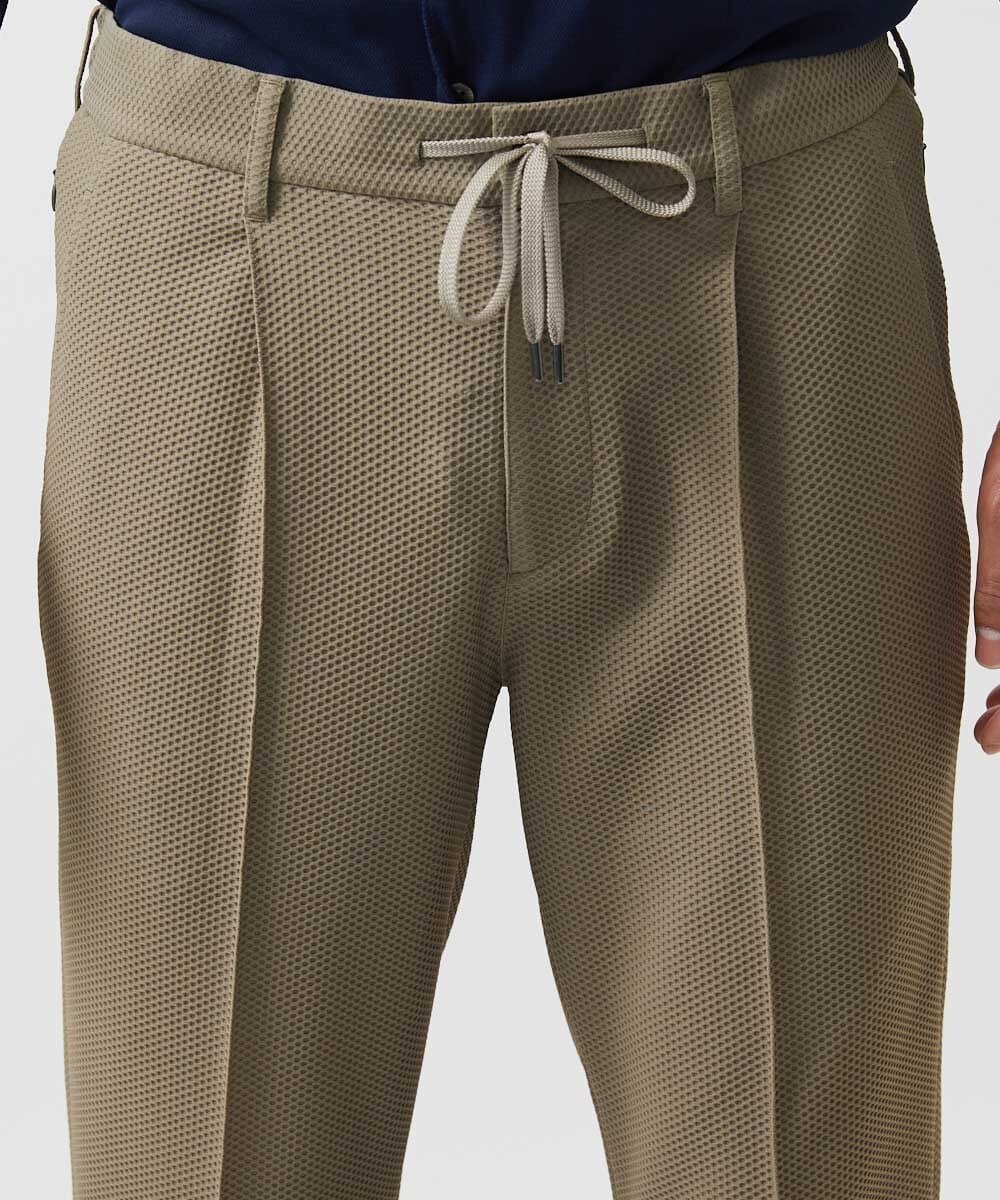 MNLGC56250 MICHEL KLEIN HOMME(ミッシェルクラン オム) ワンタックイージースラックスパンツ セットアップ ベージュ