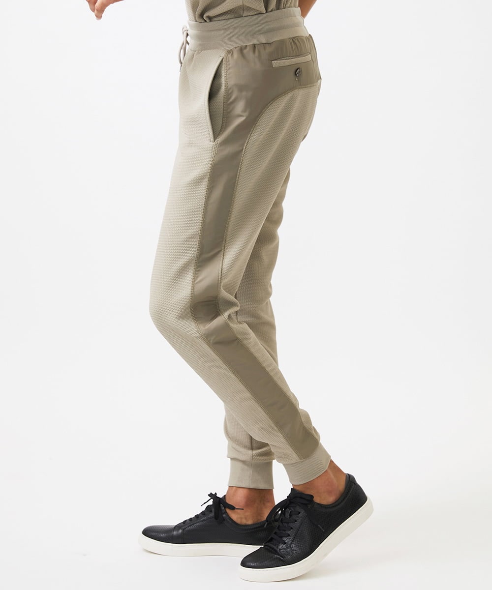 MNLGC58230 MICHEL KLEIN HOMME(ミッシェルクラン オム) ダブルフェイスジョガーパンツ セットアップ オフホワイト