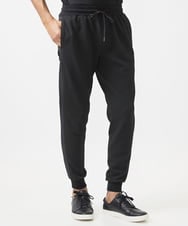 MNLGC58230 MICHEL KLEIN HOMME(ミッシェルクラン オム) ダブルフェイスジョガーパンツ セットアップ ブラック