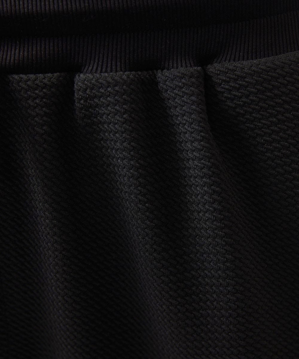 MNLGC58230 MICHEL KLEIN HOMME(ミッシェルクラン オム) ダブルフェイスジョガーパンツ セットアップ ブラック