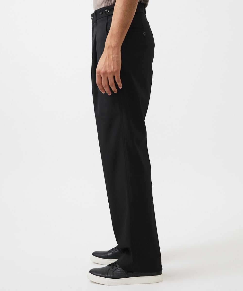 MNLGC59250 MICHEL KLEIN HOMME(ミッシェルクラン オム) リラックスワイドパンツ ブラック