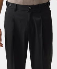 MNLGC59250 MICHEL KLEIN HOMME(ミッシェルクラン オム) リラックスワイドパンツ ブラック