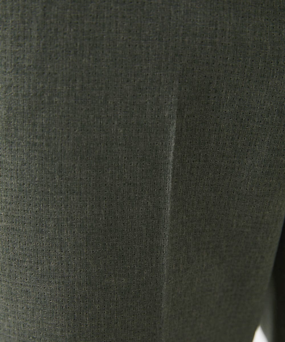 MNLGC64230 MICHEL KLEIN HOMME(ミッシェルクラン オム) メッシュスラックスパンツ セットアップ カーキ