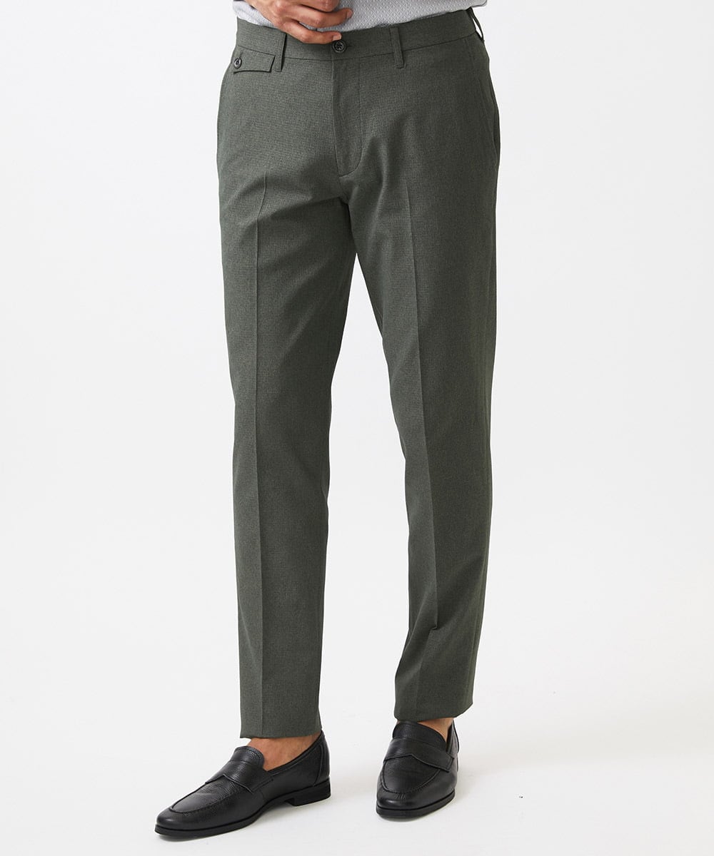 MNLGC64230 MICHEL KLEIN HOMME(ミッシェルクラン オム) メッシュスラックスパンツ セットアップ カーキ