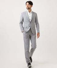 MNLGD03230 MICHEL KLEIN HOMME(ミッシェルクラン オム) 【セットアップ】コットンライクストレッチスラックスパンツ グレー