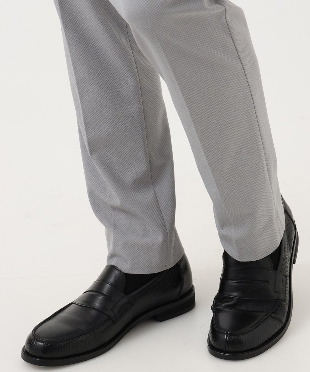 MNLGD03230 MICHEL KLEIN HOMME(ミッシェルクラン オム) 【セットアップ】コットンライクストレッチスラックスパンツ グレー