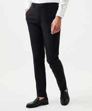 MNLGD03230 MICHEL KLEIN HOMME(ミッシェルクラン オム) 【セットアップ】コットンライクストレッチスラックスパンツ ブラック