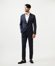 MNLGD04200 MICHEL KLEIN HOMME(ミッシェルクラン オム) 【セットアップ】ストレッチスラックスパンツ ネイビー