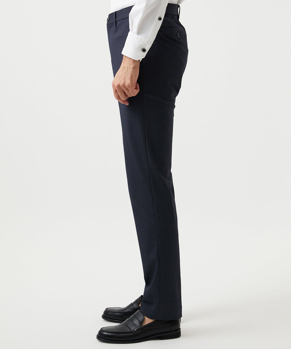 MNLGD04200 MICHEL KLEIN HOMME(ミッシェルクラン オム) 【セットアップ】ストレッチスラックスパンツ ネイビー