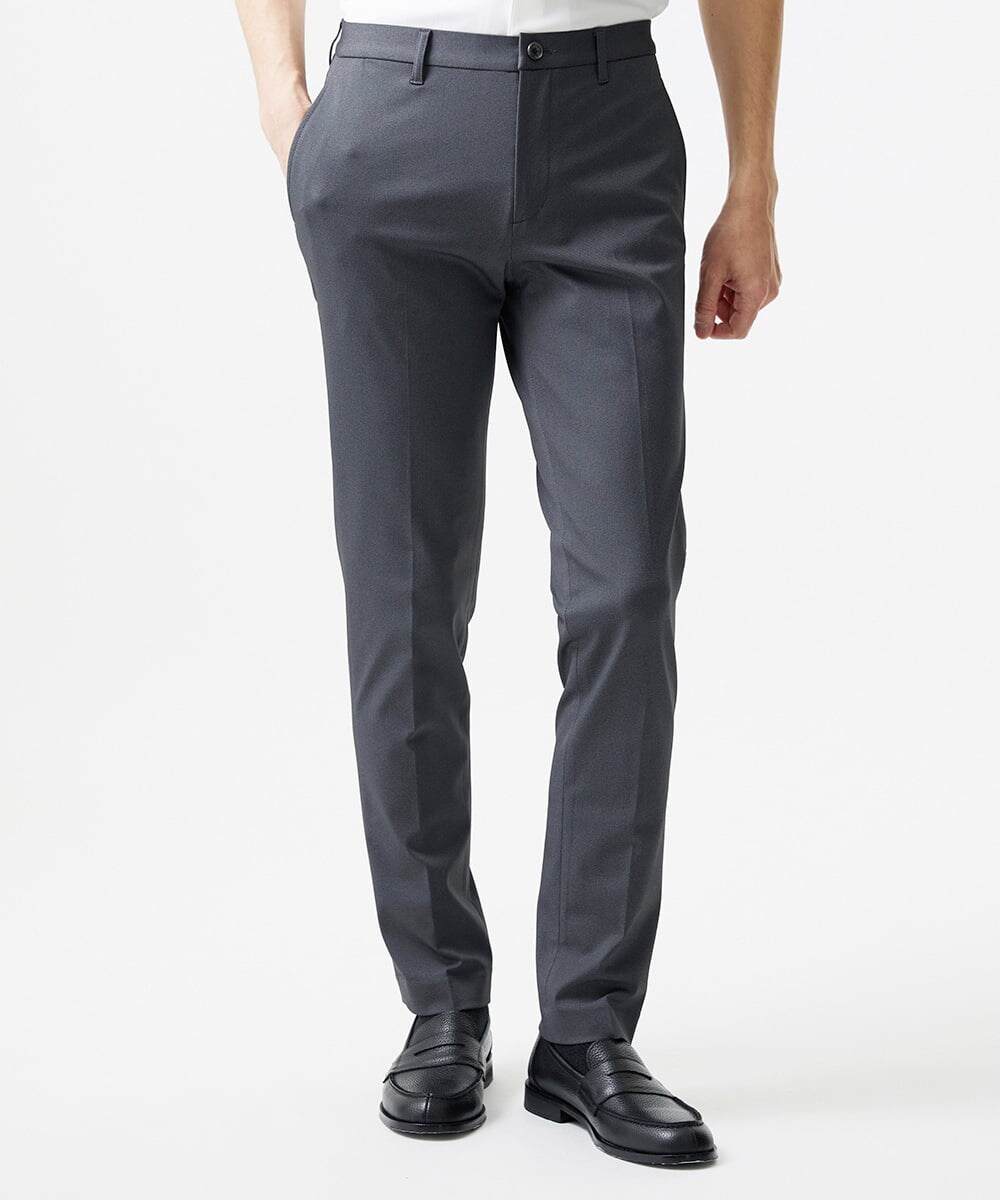 MNLGD04200 MICHEL KLEIN HOMME(ミッシェルクラン オム) 【セットアップ】ストレッチスラックスパンツ グレー