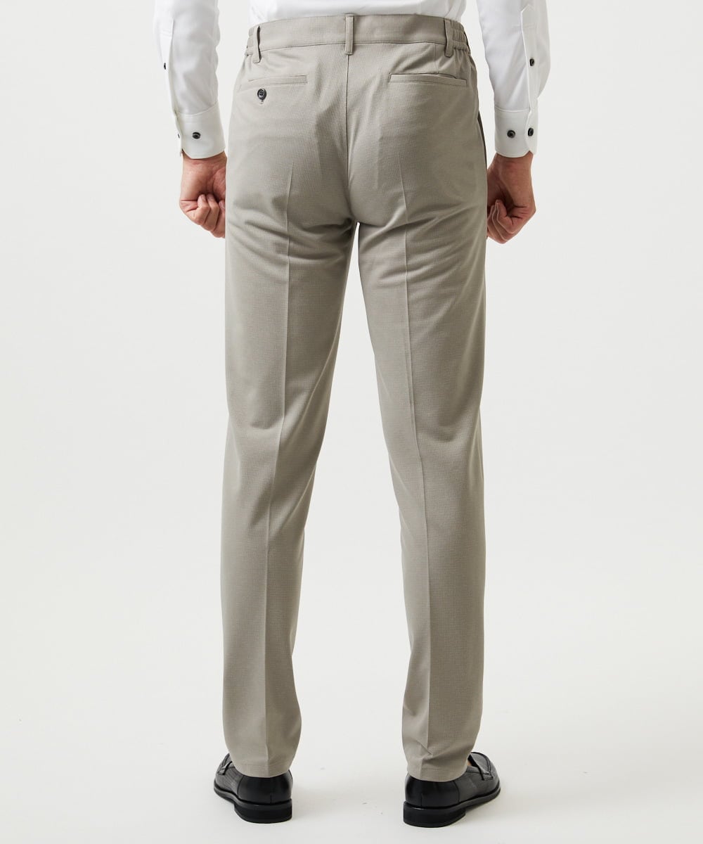 MNLGD55200 MICHEL KLEIN HOMME(ミッシェルクラン オム) 【セットアップ】メッシュテーラードスラックスパンツ ベージュ