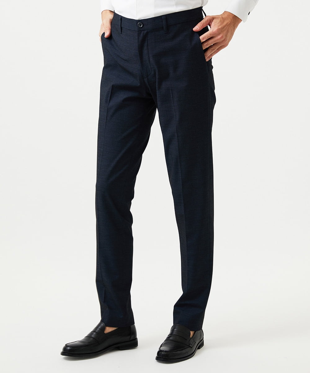 MNLGD62230 MICHEL KLEIN HOMME(ミッシェルクラン オム) 4wayストレッチスラックスパンツ ネイビー
