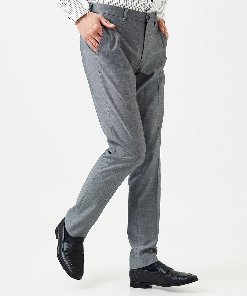 MNLGD62230 MICHEL KLEIN HOMME(ミッシェルクラン オム) 4wayストレッチスラックスパンツ グレー