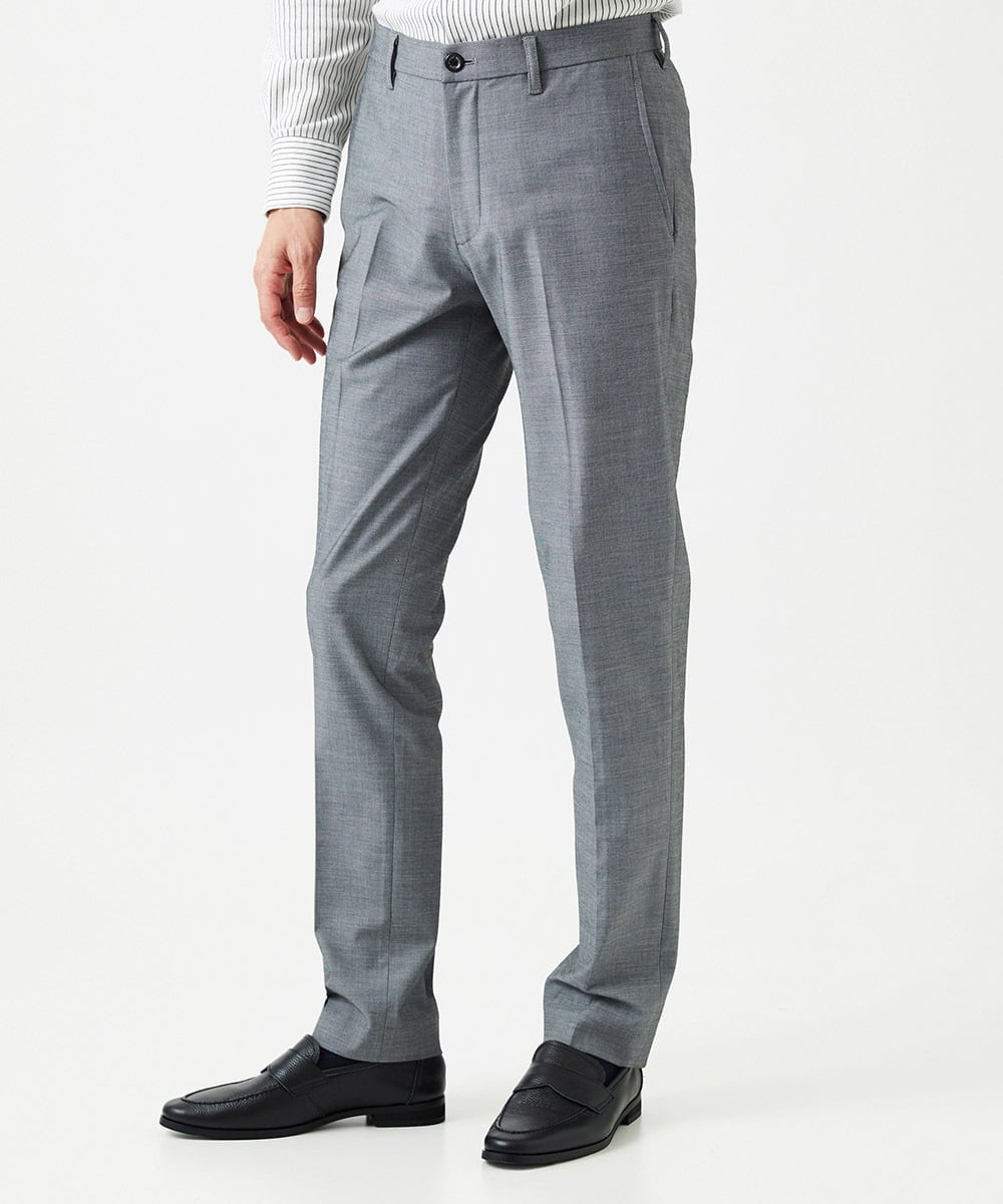 MNLGD62230 MICHEL KLEIN HOMME(ミッシェルクラン オム) 4wayストレッチスラックスパンツ グレー