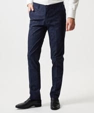 MNLGF06230 MICHEL KLEIN HOMME(ミッシェルクラン オム) 【セットアップ】メッシュプリントスラックスパンツ ネイビー