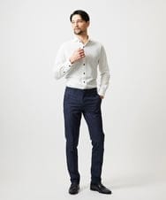 MNLGF06230 MICHEL KLEIN HOMME(ミッシェルクラン オム) 【セットアップ】メッシュプリントスラックスパンツ ネイビー