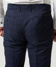 MNLGF06230 MICHEL KLEIN HOMME(ミッシェルクラン オム) 【セットアップ】メッシュプリントスラックスパンツ ネイビー