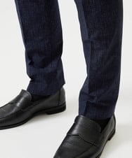 MNLGF06230 MICHEL KLEIN HOMME(ミッシェルクラン オム) 【セットアップ】メッシュプリントスラックスパンツ ネイビー