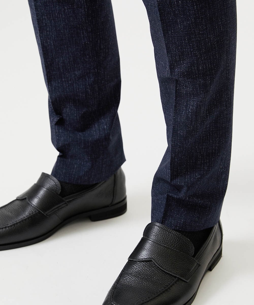 MNLGF06230 MICHEL KLEIN HOMME(ミッシェルクラン オム) 【セットアップ】メッシュプリントスラックスパンツ ネイビー