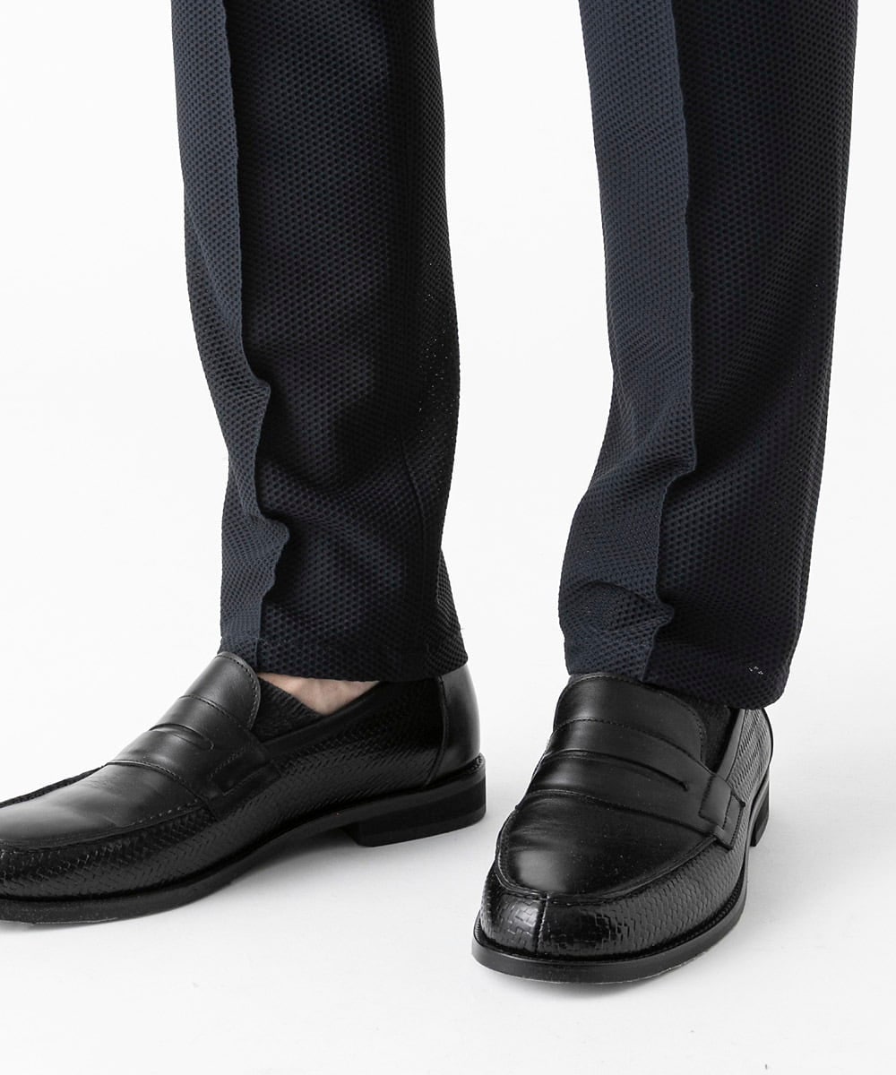 MNLGF56250 MICHEL KLEIN HOMME(ミッシェルクラン オム) 【セットアップ】ストレッチスラックスパンツ ネイビー