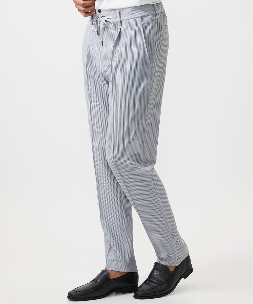 MNLGF56250 MICHEL KLEIN HOMME(ミッシェルクラン オム) 【セットアップ】ストレッチスラックスパンツ グレー