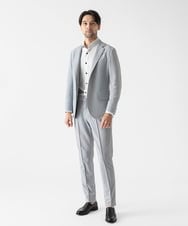 MNLGF56250 MICHEL KLEIN HOMME(ミッシェルクラン オム) 【セットアップ】ストレッチスラックスパンツ グレー