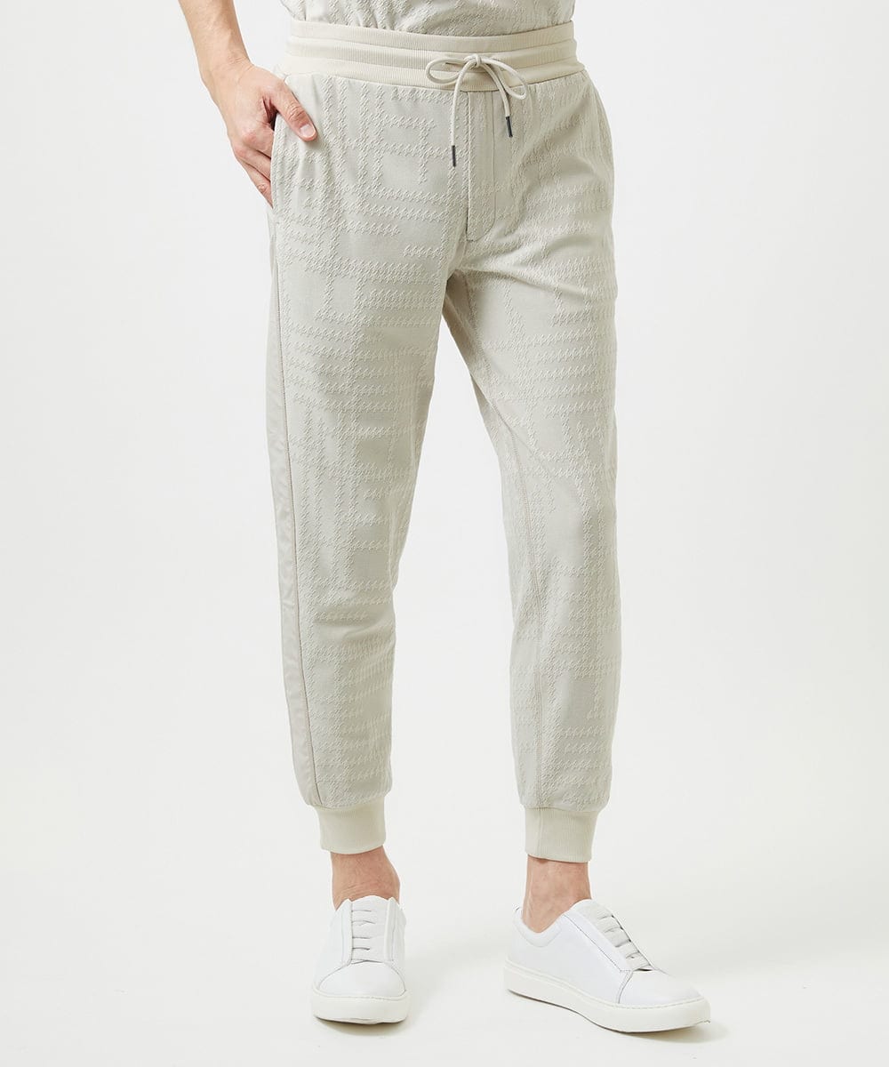MNLGF58230 MICHEL KLEIN HOMME(ミッシェルクラン オム) 【セットアップ】ジャカードリラックスパンツ ベージュ