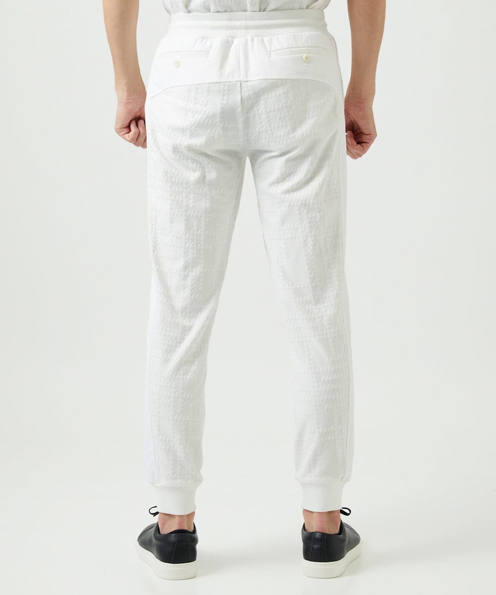 MNLGF58230 MICHEL KLEIN HOMME(ミッシェルクラン オム) 【セットアップ】ジャカードリラックスパンツ ホワイト