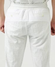 MNLGF58230 MICHEL KLEIN HOMME(ミッシェルクラン オム) 【セットアップ】ジャカードリラックスパンツ ホワイト
