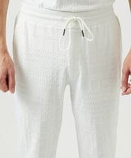MNLGF58230 MICHEL KLEIN HOMME(ミッシェルクラン オム) 【セットアップ】ジャカードリラックスパンツ ホワイト