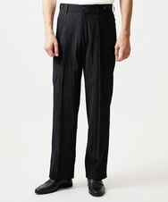 MNLGF72250 MICHEL KLEIN HOMME(ミッシェルクラン オム) 楊柳ワイドスラックスパンツ ブラック