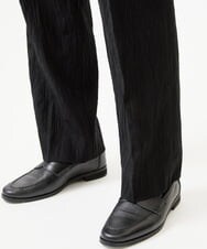 MNLGF72250 MICHEL KLEIN HOMME(ミッシェルクラン オム) 楊柳ワイドスラックスパンツ ブラック