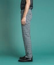 MNLGS03210 MICHEL KLEIN HOMME(ミッシェルクラン オム) チェック柄サッカースラックスパンツ ライトブルー(50)