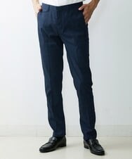 MNLGS03210 MICHEL KLEIN HOMME(ミッシェルクラン オム) チェック柄サッカースラックスパンツ ブルー(55)