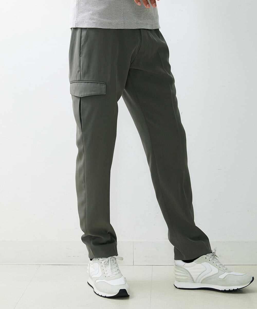 MNLGS05230 MICHEL KLEIN HOMME(ミッシェルクラン オム) ドレスカーゴパンツ カーキ(36)