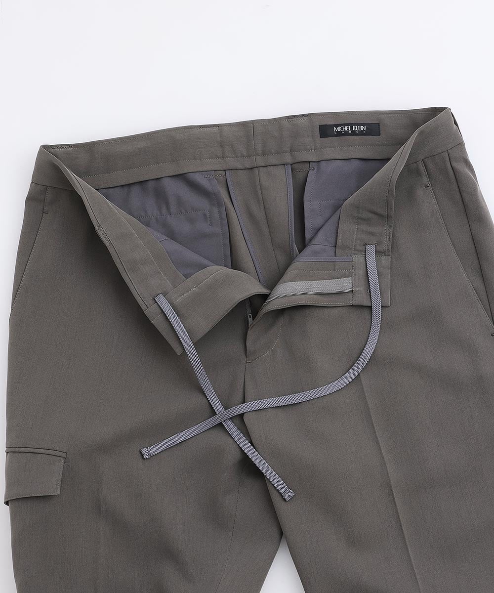 MNLGS05230 MICHEL KLEIN HOMME(ミッシェルクラン オム) ドレスカーゴパンツ カーキ(36)