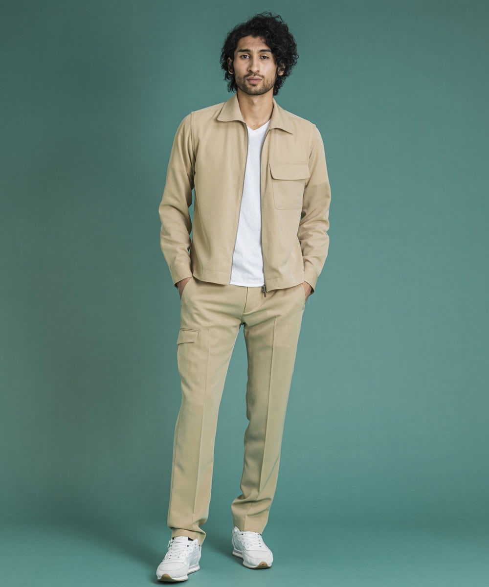 MNLGS05230 MICHEL KLEIN HOMME(ミッシェルクラン オム) ドレスカーゴパンツ オフホワイト(81)