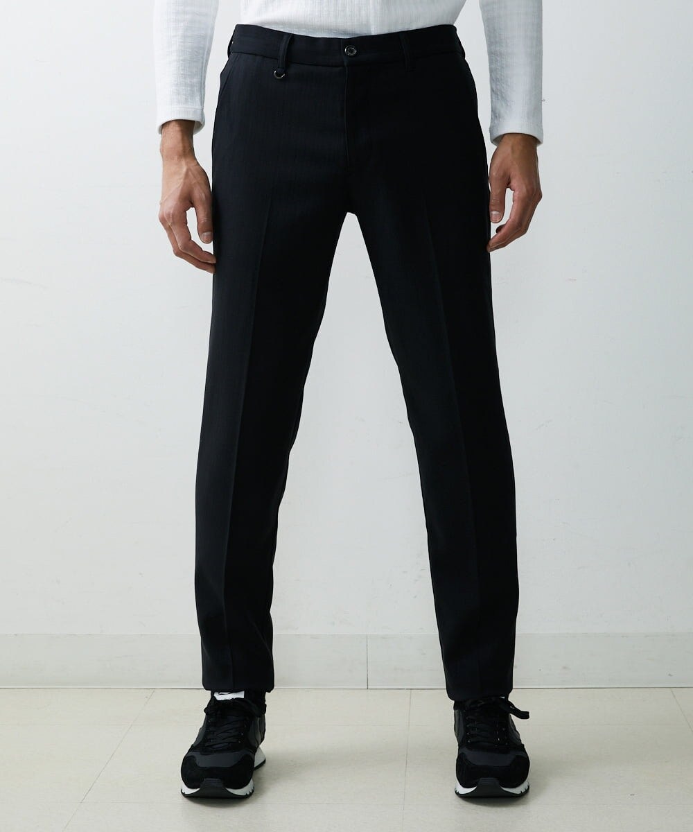 MNLGS14230 MICHEL KLEIN HOMME(ミッシェルクラン オム) ブッチャースラックスパンツ ブラック(94)