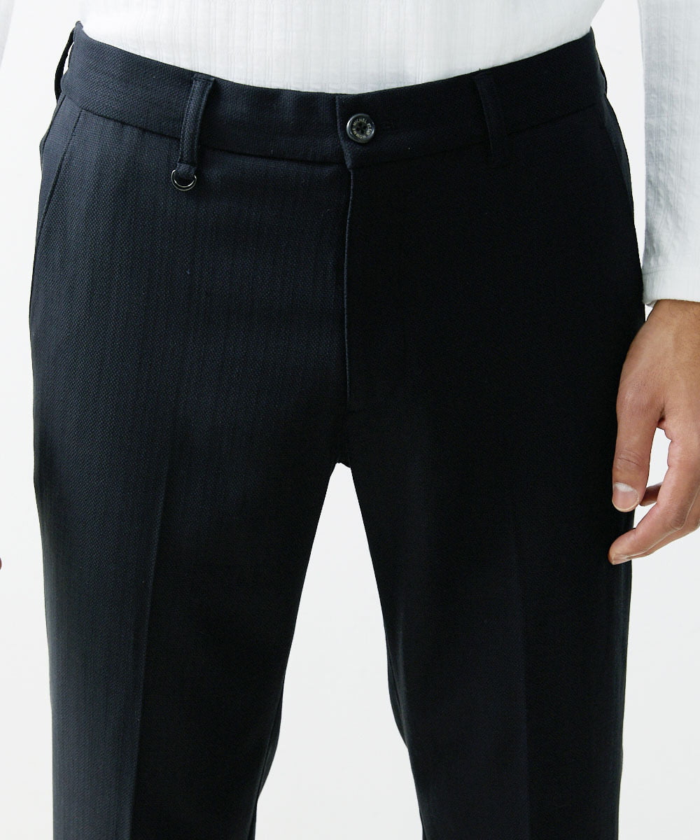 MNLGS14230 MICHEL KLEIN HOMME(ミッシェルクラン オム) ブッチャースラックスパンツ ブラック(94)