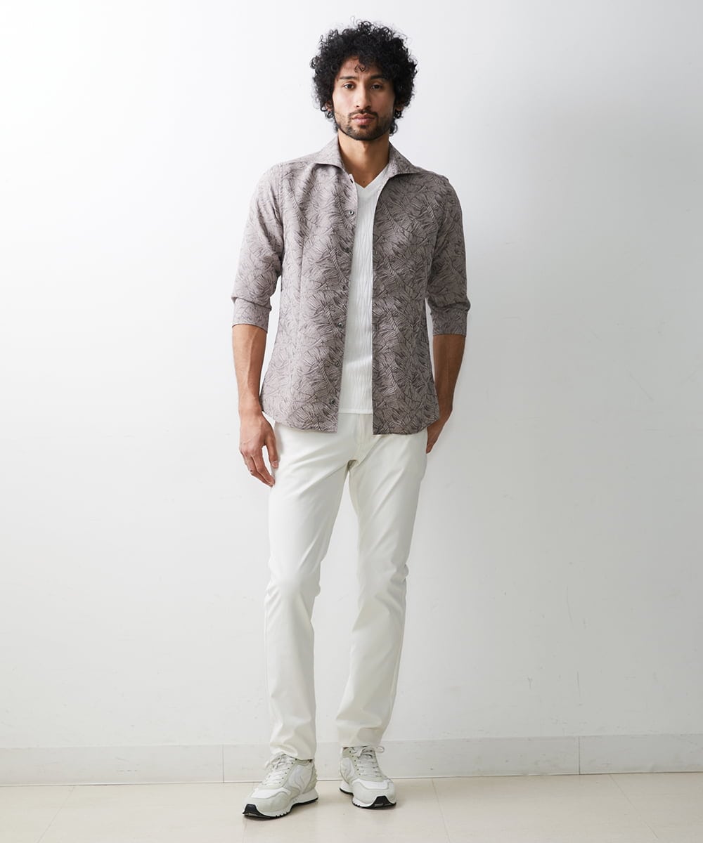 MNLGS23250 MICHEL KLEIN HOMME(ミッシェルクラン オム) ホワイトデニムパンツ ホワイト(90)