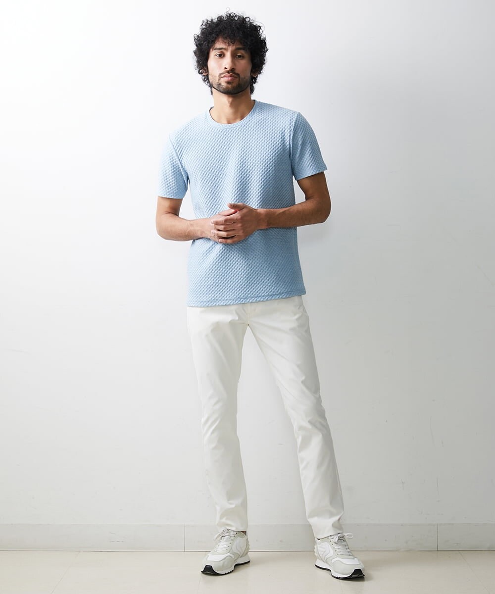 MNLGS23250 MICHEL KLEIN HOMME(ミッシェルクラン オム) ホワイトデニムパンツ ホワイト(90)